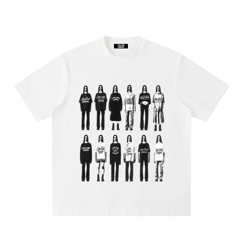 "MODEL GRID!"TEE